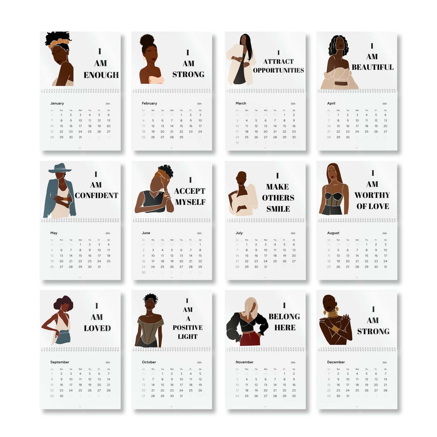 Elite Ladies Starz Wall Calendar (2024)