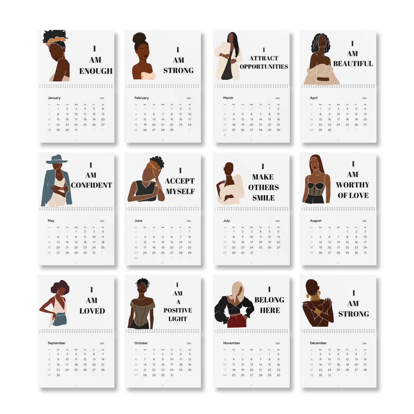 Elite Ladies Starz Wall Calendar (2024)